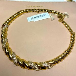 Brand new Club Monaco gold-plated necklace